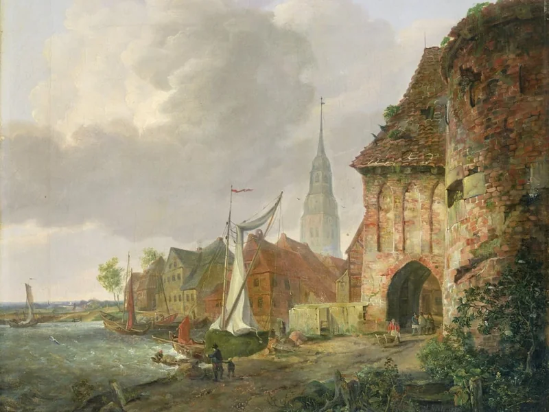 1812-Adolph Kiste - La Porta di Marzo a Buxtehude
